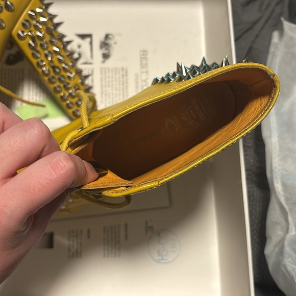 NWB Jeffrey Campbell Litas Yellow Spikes 7M - Picture 4 of 5